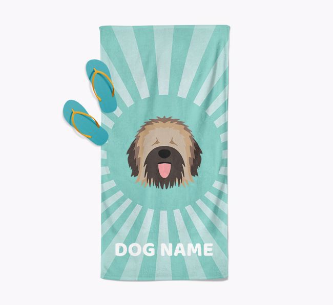 Personalised Pool Towel with {breedFullName} Icon